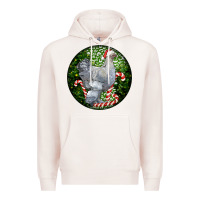 Pale Pink brahma chicken christmas Premium Hoodie - LillyAllenDesigns