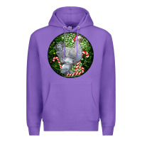 Purple brahma chicken christmas Premium Hoodie - LillyAllenDesigns