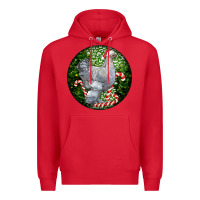 Red brahma chicken christmas Premium Hoodie - LillyAllenDesigns