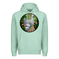 Seafoam brahma chicken christmas Premium Hoodie - LillyAllenDesigns