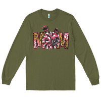 Army Green cheer mom Long Sleeve Tee - Jasminsmagicworld
