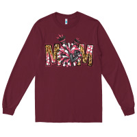Burgundy cheer mom Long Sleeve Tee - Jasminsmagicworld