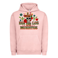Pigment Salmon Dia De Los Muertos Urban Hoodie - texasbilliewilder
