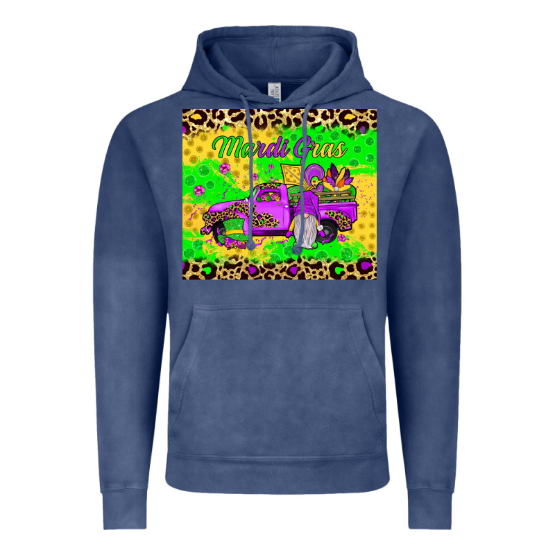 Mardi Gras Gnome Truck Vintage Hoodie by JahusDesignShop | Teevron