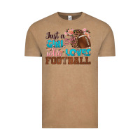Vintage Coffee just a girl who loves football Vintage Tee - HRA Design Shop