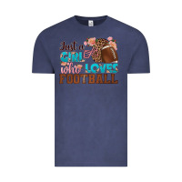 Vintage Denim just a girl who loves football Vintage Tee - HRA Design Shop