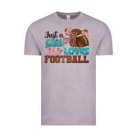 Vintage Zinc just a girl who loves football Vintage Tee - HRA Design Shop