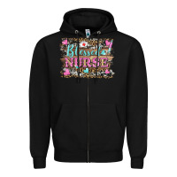 Black blessed nurse Zipper Hoodie - BarkalooDesign