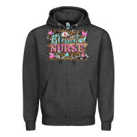 Charcoal Heather blessed nurse Zipper Hoodie - BarkalooDesign