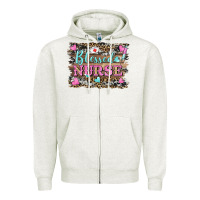 Oatmeal Heather blessed nurse Zipper Hoodie - BarkalooDesign