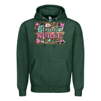 Sports Green blessed nurse Zipper Hoodie - BarkalooDesign