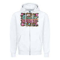 White blessed nurse Zipper Hoodie - BarkalooDesign