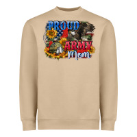 Proud Army Mom 4th Of July Heavyweight Sweatshirt | Teevron