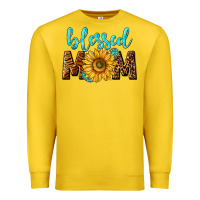 Lemon blessed mom with sunflower Premium Sweatshirt - NancyCooperArtShop