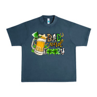 Midnight Navy bad and boozy Urban Heavy Tee - RacoonDesign