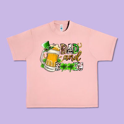 Bad And Boozy Urban Heavy Tee Designed By Racoondesign