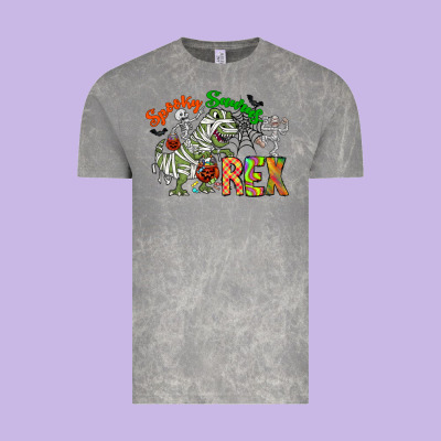 Spooky Sourus Vintage Tee Designed By Cowhidedigitalart