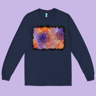 Halloween Background Long Sleeve Tee Designed By Bundleandbundleshop