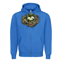 True Royal Bird Nest With Eggs Zipper Hoodie - LillyAllenDesigns