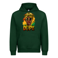 Forest Green unapologetically dope afro Urban Hoodie - NancyCooperArtShop
