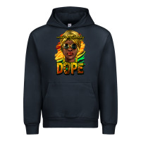 Navy unapologetically dope afro Urban Hoodie - NancyCooperArtShop