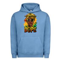 Pigment Pebble Blue unapologetically dope afro Urban Hoodie - NancyCooperArtShop