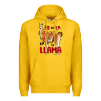 Lemon christmas llama Premium Hoodie - LillyAllenDesigns