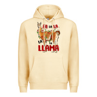 Pina Colada christmas llama Premium Hoodie - LillyAllenDesigns