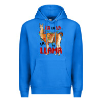 True Royal christmas llama Premium Hoodie - LillyAllenDesigns