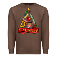 Chestnut teacher tools christmas tree Premium Sweatshirt - MaliasSmallBusiness