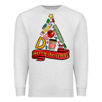 Oatmeal Heather teacher tools christmas tree Premium Sweatshirt - MaliasSmallBusiness