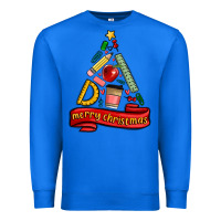 True Royal teacher tools christmas tree Premium Sweatshirt - MaliasSmallBusiness