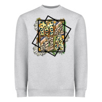Heather Grey mama leopard Heavyweight Sweatshirt - CowhideDigitalArt