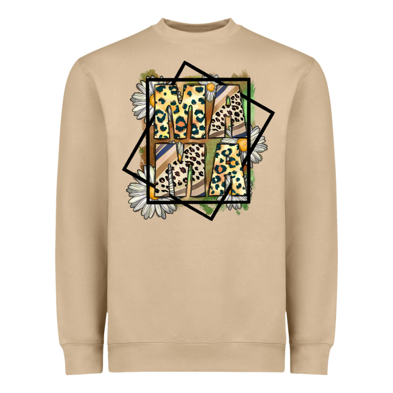 Mama Leopard Heavyweight Sweatshirt by CowhideDigitalArt | Teevron