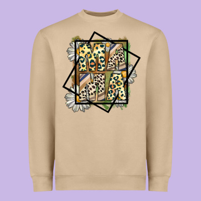 Mama Leopard Heavyweight Sweatshirt Designed By Cowhidedigitalart