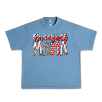 Pebble Blue baseball  mama Urban Heavy Tee - RacoonDesign