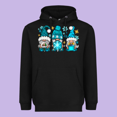 Winter Gnomies Heavyweight Hoodie Designed By Nancycooperartshop