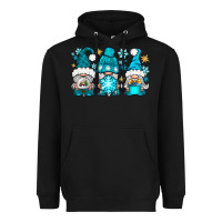 Black winter gnomies Heavyweight Hoodie - NancyCooperArtShop