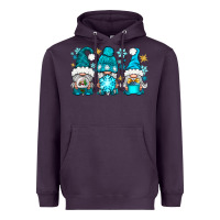 Plum winter gnomies Heavyweight Hoodie - NancyCooperArtShop