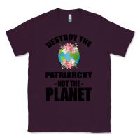 Plum Destroy the patriarchy not the planet Classic Tee - Bettercallsaul