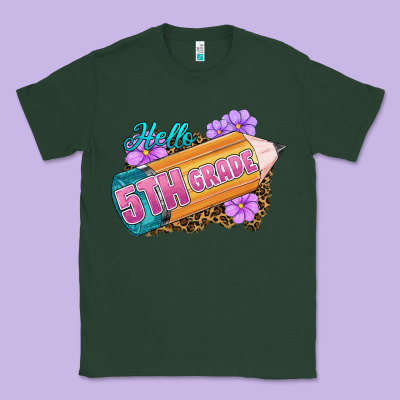 Hello 5th Grade Classic Tee Designed By Ranaportraitstore