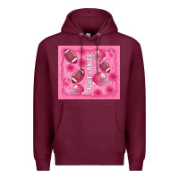 Burgundy tackle cancer Premium Hoodie - AdoDesignShop