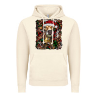 Vintage Artic christmas heifer with leoard and cowhide Vintage Hoodie - RanaPortraitStore