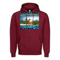 Burgundy christmas cookie jar Zipper Hoodie - Jasminsmagicworld