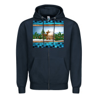 Navy christmas cookie jar Zipper Hoodie - Jasminsmagicworld