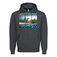 Smoke christmas cookie jar Zipper Hoodie - Jasminsmagicworld