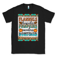 Black Flannels Hayrides Pumpkins Sweaters Bonfires Classic Tee - Artiststas