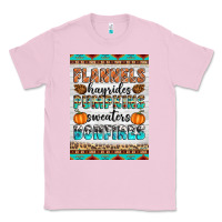 Bubblegum Pink Flannels Hayrides Pumpkins Sweaters Bonfires Classic Tee - Artiststas