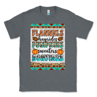 Charcoal Heather Flannels Hayrides Pumpkins Sweaters Bonfires Classic Tee - Artiststas