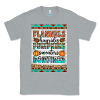 Heather Grey Flannels Hayrides Pumpkins Sweaters Bonfires Classic Tee - Artiststas